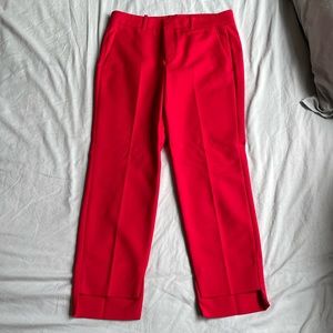 Zara Red Work Pant